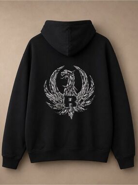 Men's Ruger Graphic Hoodie, black